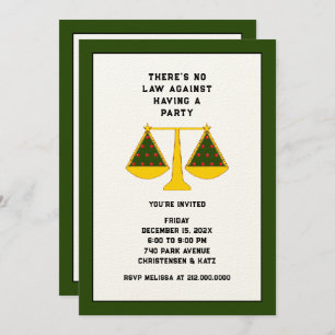 Law Office Holiday Party Invitation