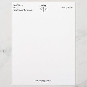 LAW OFFICES Classic Letterhead
