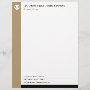 LAW OFFICES   Lawyer Custom Letterhead