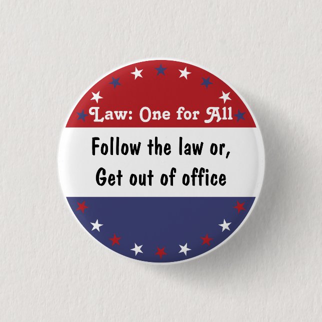 Law: One for All v2 3 Cm Round Badge (Front)