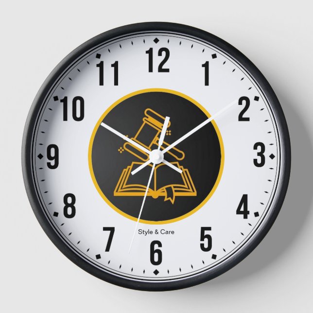 Law related Smart Look Style & Care Clock (Front)