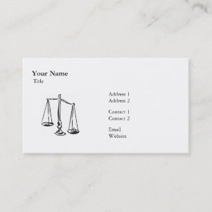 Law - Scale - Business Card