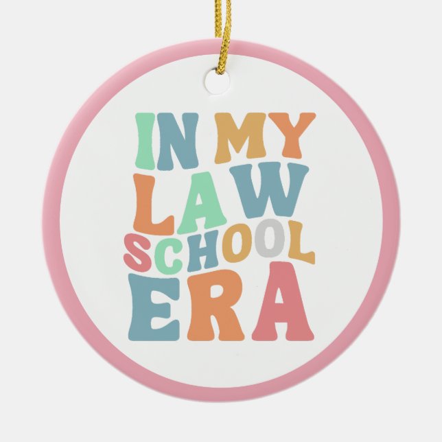 Law School Ceramic Ornament (Front)