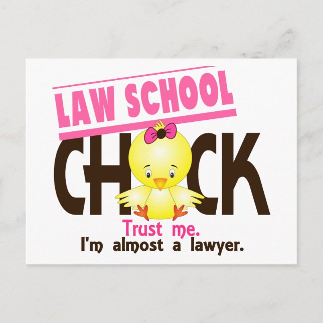 Law School Chick 3 Postcard (Front)