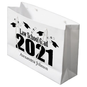 Law School Grad 2021 Graduation Gift Bag (Black)