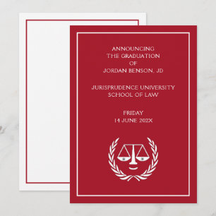 Law School Graduation Announcement