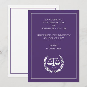 Law School Graduation Announcement