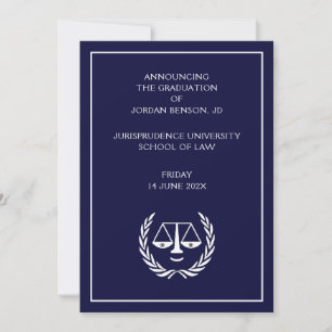 Law School Graduation Announcement