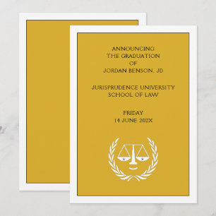 Law School Graduation Announcement