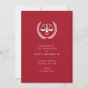 Law School Graduation Announcement