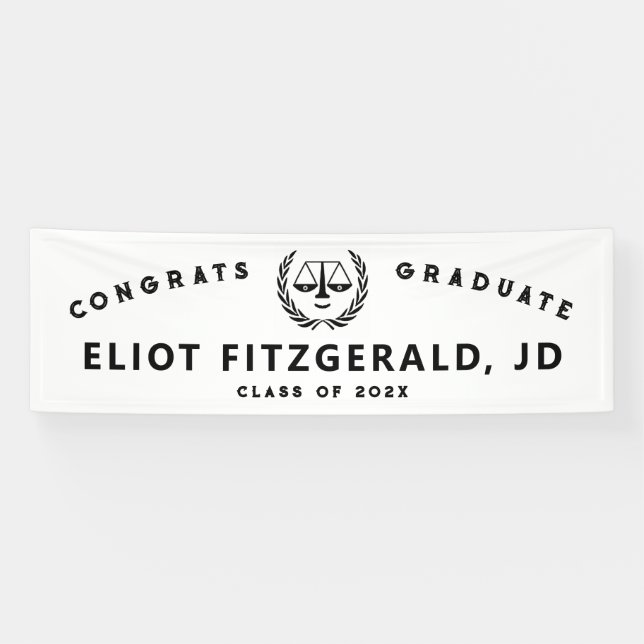 Law School Graduation Banner (Horizontal)