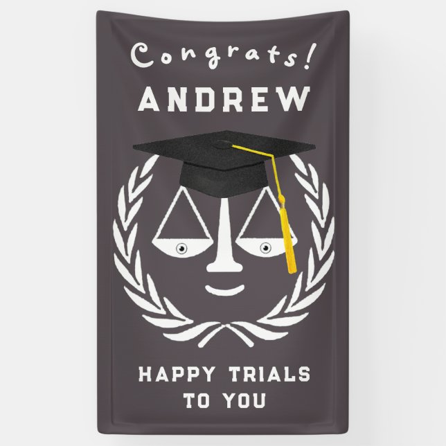 Law School Graduation Banner (Vertical)
