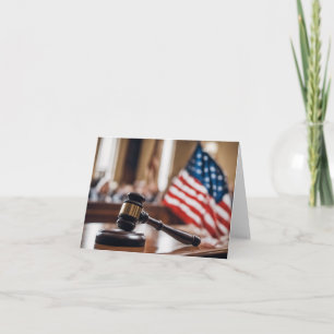 Law School Graduation Card-American Justice Card