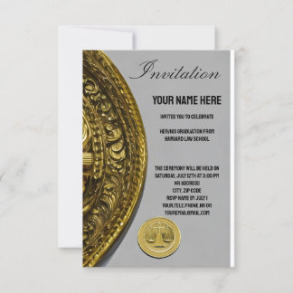 Law-school Graduation Card Personalizable