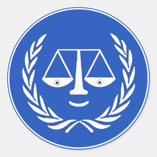 Law School Graduation Classic Round Sticker (Front)