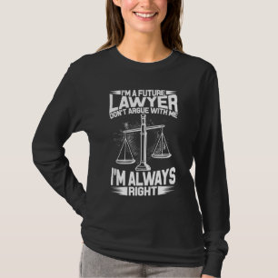 Law School Graduation Exam Student Lawyer Survivor T-Shirt