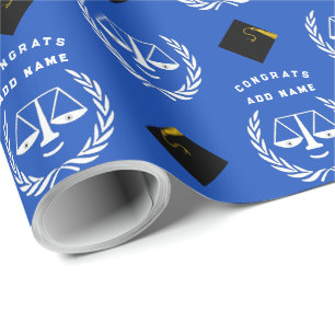 Law School Graduation Gift Wrapping Paper