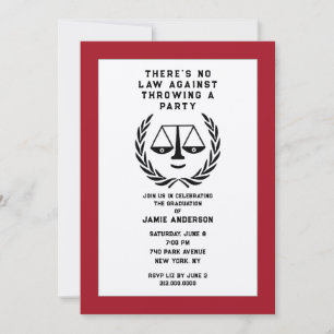 Law School Graduation Invitation