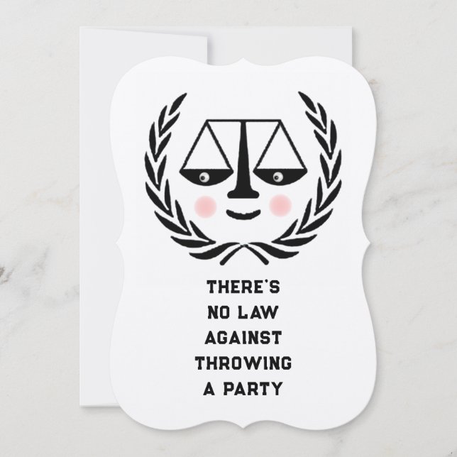 Law School Graduation Invitation (Front)