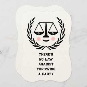 Law School Graduation Invitation