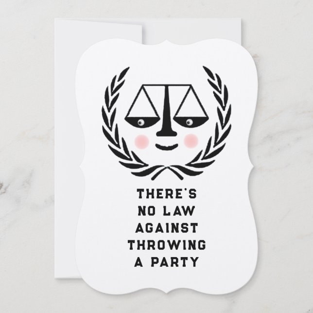 Law School Graduation Invitation (Front)