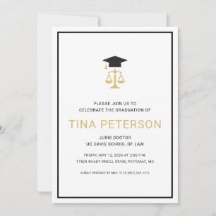 Law School Graduation Invitation