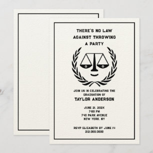 Law School Graduation Invitations