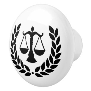 Law School Graduation Lawyer Attorney Ceramic Knob