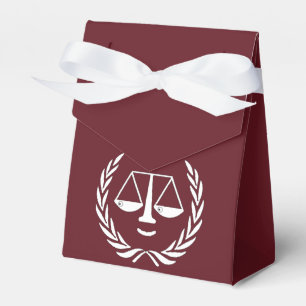 Law School Graduation Maroon Favour Box