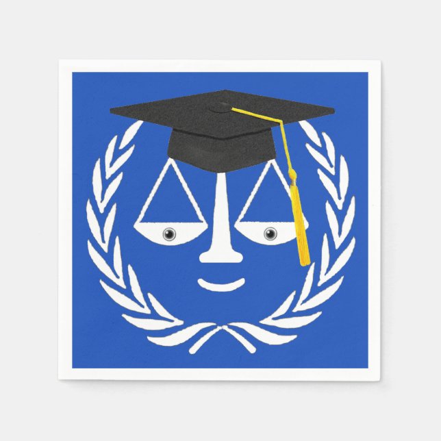Law School Graduation Napkin (Front)