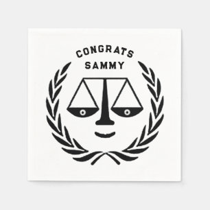 Law School Graduation Napkin