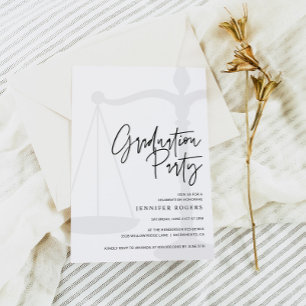 Law School Graduation Party Invitation