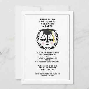 Law School Graduation Party Invitation
