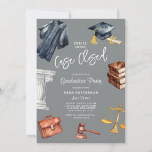 Law School Graduation Party Invitation