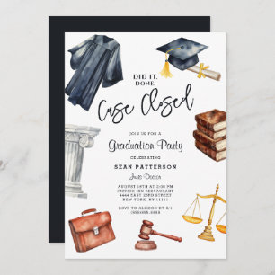 Law School Graduation Party Invitation