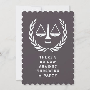 Law School Graduation Party Invitations