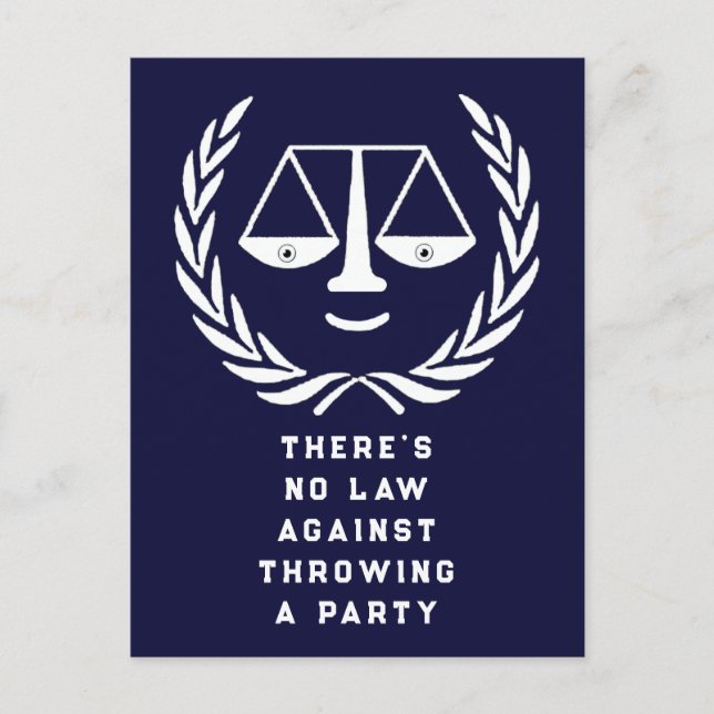 Law School Graduation Party Invitations (Front)