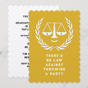 Law School Graduation Party Invitations