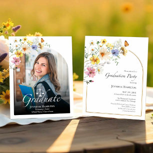 Law School Graduation Party Photo Invitation