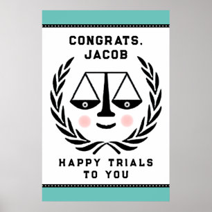 law school graduation party poster