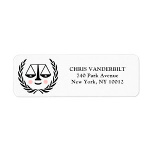 Law School Graduation Return Address Label