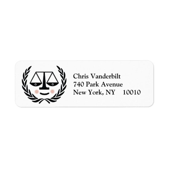 Law School Graduation Return Address Label
