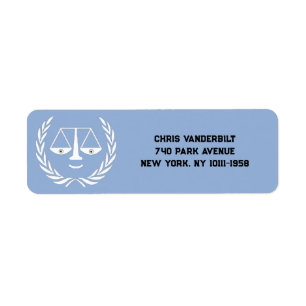 Law School Graduation Return Address Label