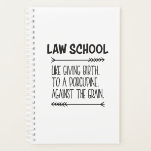 Law School Law Student Lawyer Funny Planner