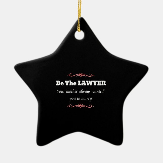 Law School Lawyer Female Graduate - Graduation Ceramic Ornament (Front)