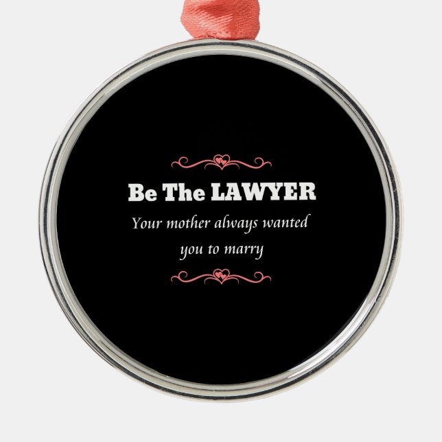 Law School Lawyer Female Graduate - Graduation Metal Ornament (Front)