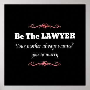 Law School Lawyer Female Graduate - Graduation Poster