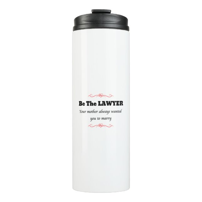 Law School Lawyer Female Graduate - Graduation Thermal Tumbler (Front)