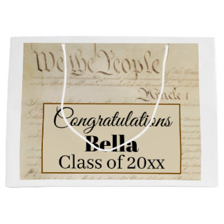 Law School Lawyer Paralegal Graduate Constitution Large Gift Bag