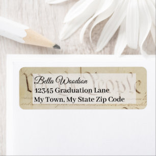 Law School Lawyer Paralegal Graduate Constitution Return Address Label